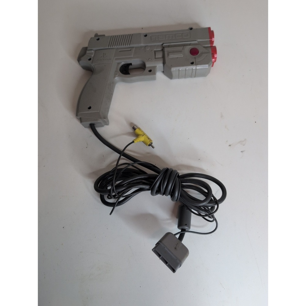 Namco GunCon Light Gun Controller Wired for PlayStation 1 Gray/Red NPC-103